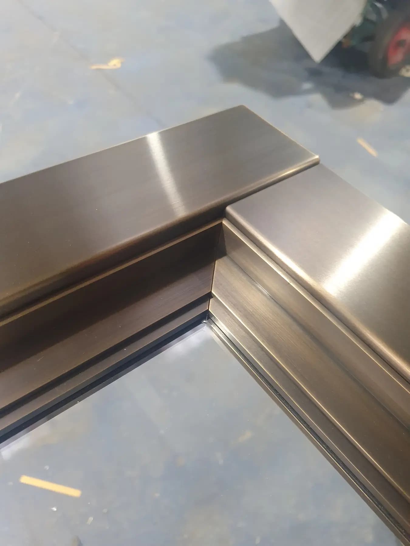 Bespoke glazed doors with metal frames