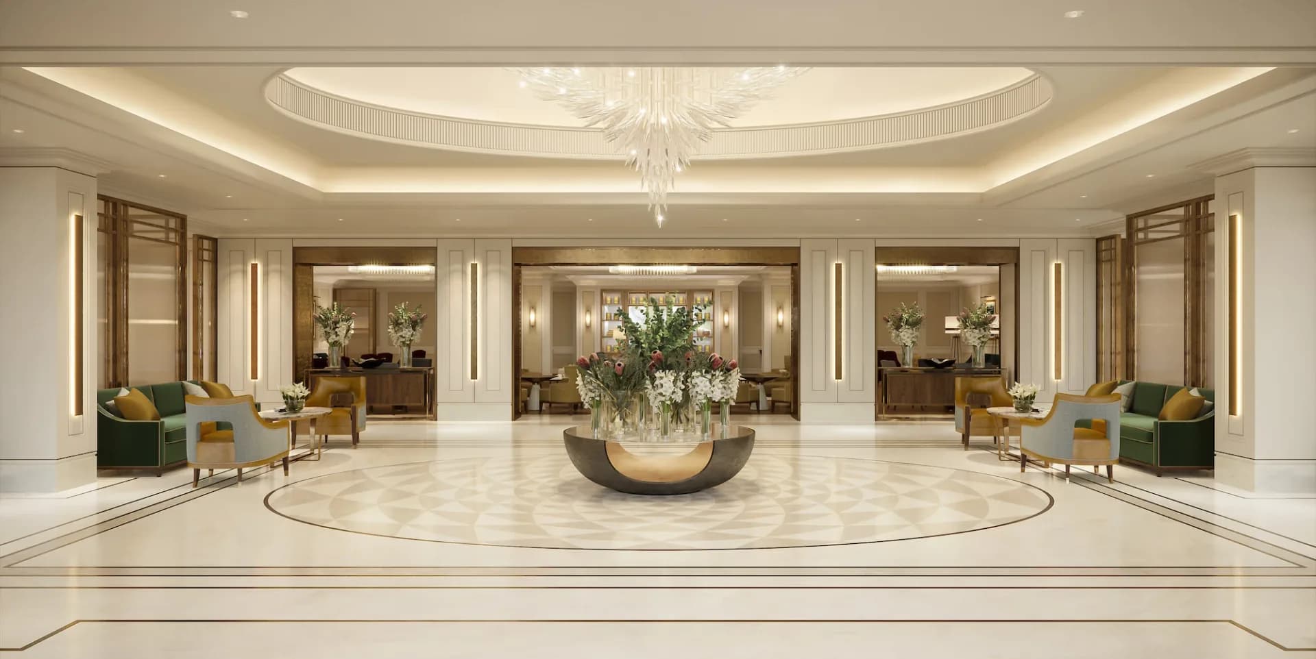 Bespoke architectural metalwork in a luxury interior