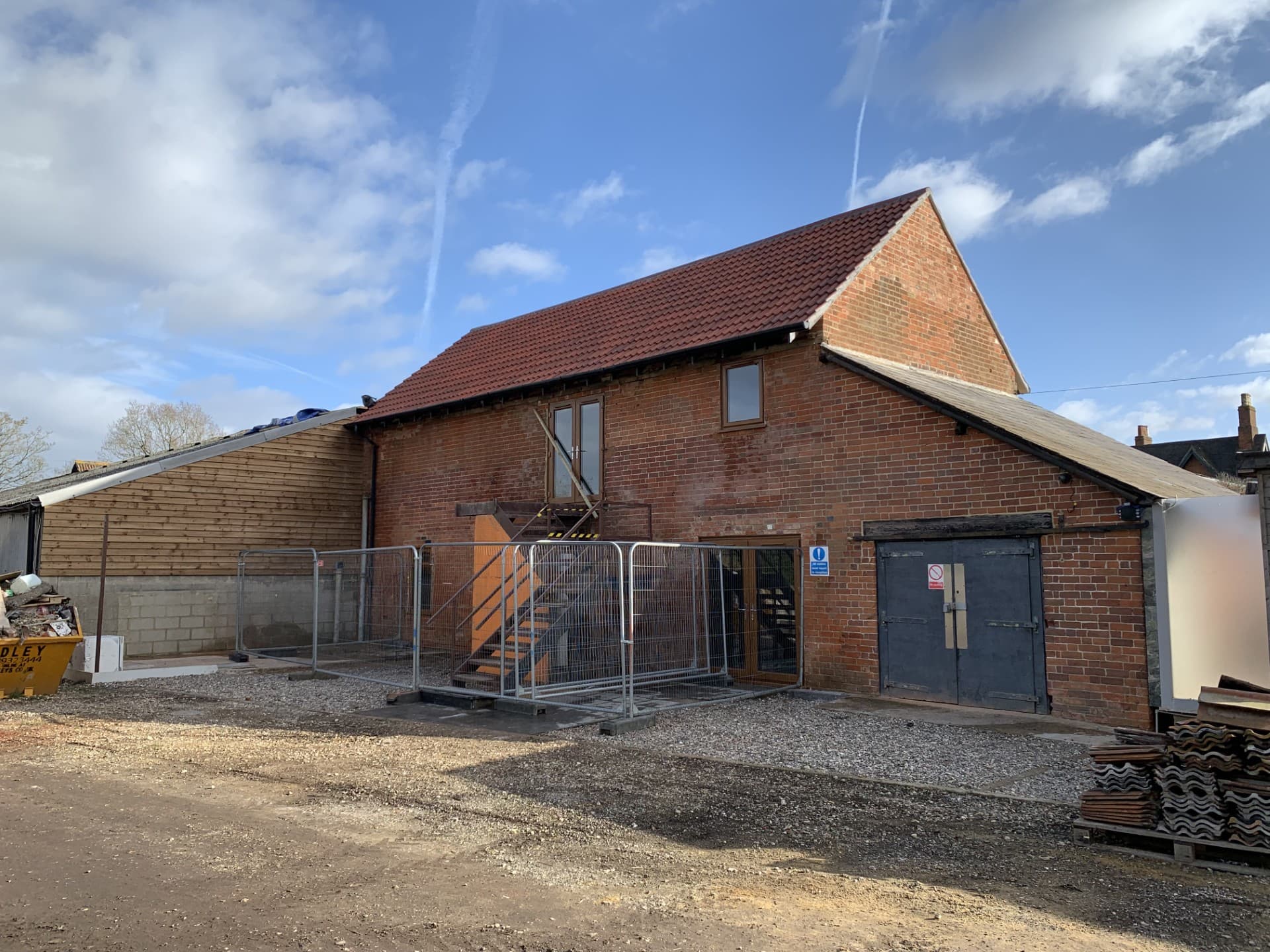 Mortimer commercial building following fire reinstatement works